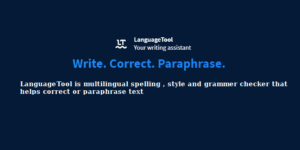 Language tool for correct grammer