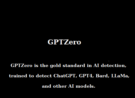 Gptzero AI text Detector