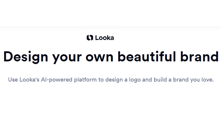 looka is logo maker ai based online tool