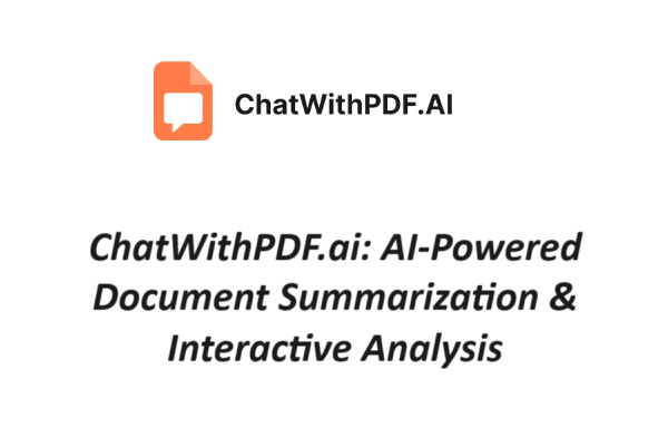 chatwithpdf ai - chat with any pdf ai tool