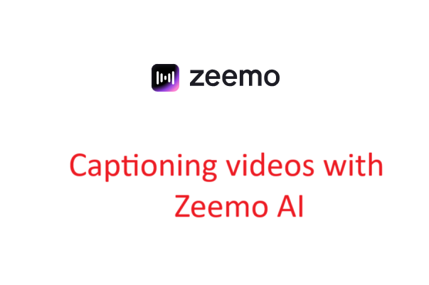 captioning video with zeemo AI