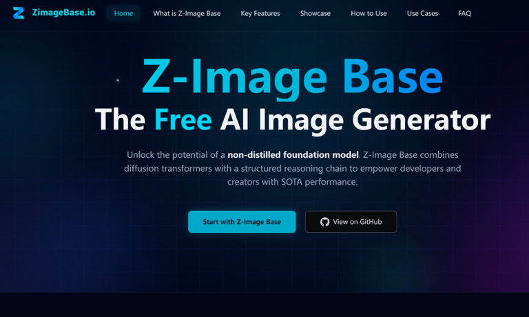 Z-Image Base: High-Performance AI Image Generator for Structured Visual Content