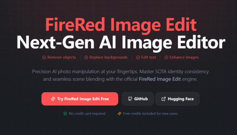Firered Image Edit – AI Image Editor | Fast, Pro Image Editing