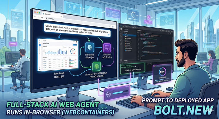 Bolt.new full-stack AI web agent